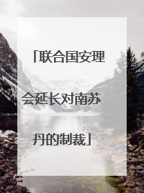 联合国安理会延长对南苏丹的制裁